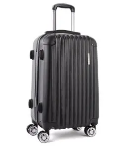 Wanderlite 20inch Lightweight Hard Suit Case Luggage Black