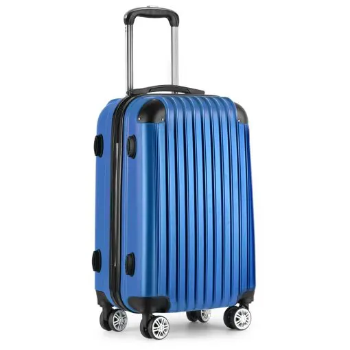 Wanderlite 20inch Lightweight Hard Suit Case Luggage Blue