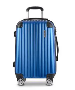 Wanderlite 20inch Lightweight Hard Suit Case Luggage Blue