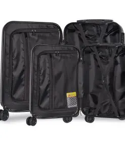 Wanderlite 2 Piece Lightweight Hard Suit Case Luggage Grey