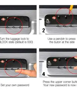 Wanderlite Lightweight Hard Suit Case Luggage Grey