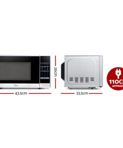 Midea 20L 700W Electric Digital Microwave Oven Kitchen Silver