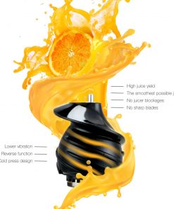 Devanti High Yield Cold Press Slow Juicer - Black