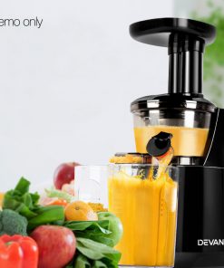 Devanti High Yield Cold Press Slow Juicer - Black