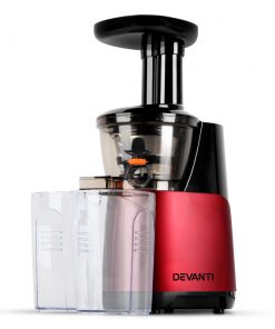 Devanti Cold Press Food Processor Juicer - Red