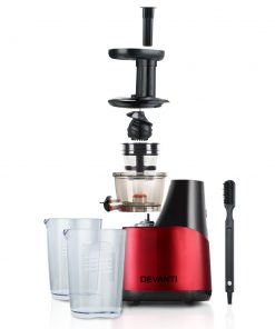 Devanti Cold Press Food Processor Juicer - Red