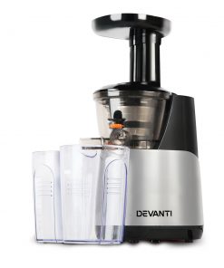 Devanti Cold Press Food Processor Juicer - Silver