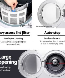 Devanti 6kg Clothes Tumble Dryer White