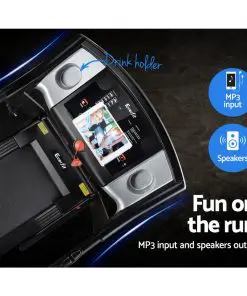 Everfit Electric Treadmill 40cm Running Home Gym Fitness Machine Black