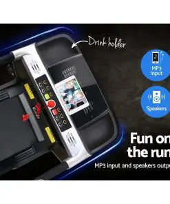 Everfit Electric Treadmill 40cm Running Home Gym Fitness Machine Black