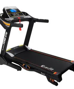 Everfit Electric Treadmill 48cm Incline Running Home Gym Fitness Machine Black