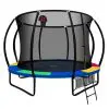 Everfit 10FT Trampoline With Basketball Hoop – Rainbow