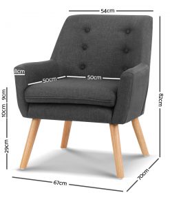 Armchair Tub Single Dining Chair