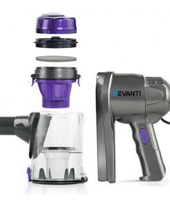 Devanti Corded Handheld Bagless Vacuum Cleaner - Purple and Grey