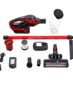 Devanti Cordless Stick Vacuum Cleaner - Black & Red