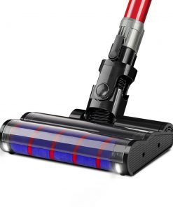 Devanti 150W Stick Handstick Handheld Cordless Vacuum Cleaner 2-Speed with Headlight Red