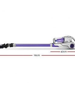 Devanti Cordless Handstick Vacuum Cleaner - Grey and Purple