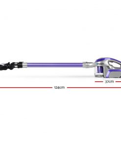 Devanti Cordless 150W Handstick Vacuum Cleaner - Purple and Grey