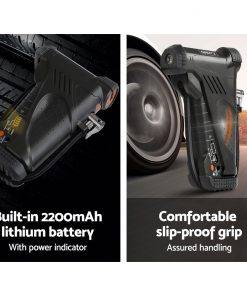 Giantz Portable Air Compressor Digital Hawk Cordless Car Pump Tyre Inflator 12V