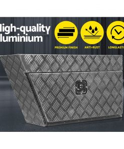 Giantz Pair of Under Tray Undertray Tool Box Aluminium Alloy Underbody Toolbox