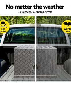 Giantz 62x40x50cm Aluminium Tool box Ute Generator Toolbox Truck Trailer Canopy