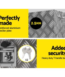 Giantz 62x40x50cm Aluminium Tool box Ute Generator Toolbox Truck Trailer Canopy