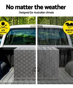 Giantz 75x50x55cm Aluminium Tool box Generator Toolbox Truck Ute Trailer Canopy