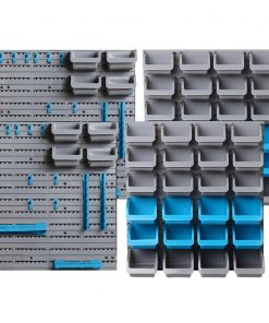 Giantz 88 Parts Wall-Mounted Storage Bin Rack Tool Garage Shelving Organiser Box