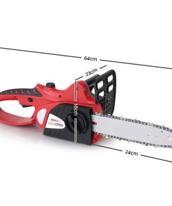Giantz 20V Cordless Chainsaw - Black and Red
