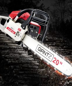 Giantz 58CC Commercial Petrol Chainsaw - Red & White