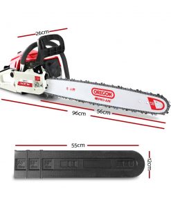 GIANTZ 62cc Commercial Petrol Chainsaw 20 Oregon Bar E-Start Chains Saw Tree