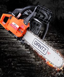 GIANTZ 45CC Petrol Commercial Chainsaw Chain Saw Bar E-Start Black