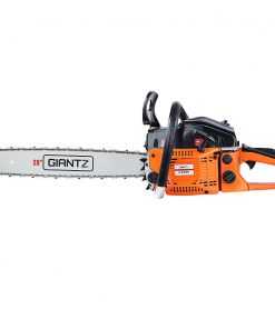 GIANTZ 52CC Petrol Commercial Chainsaw Chain Saw Bar E-Start Black