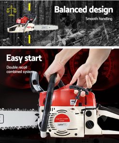 GIANTZ 75CC Petrol Commercial Chainsaw Chain Saw Bar E-Start Pruning