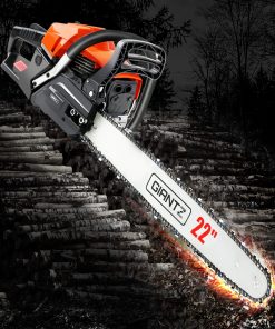 GIANTZ Latest 62cc Petrol Commercial Chainsaw 22 Bar E-Start Chain Saw Pruning
