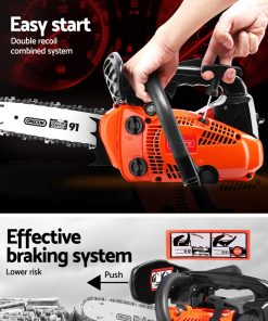 GIANTZ 25cc Commercial Petrol Chainsaw 10â€ Oregon Bar E-Start Chains Saw Tree