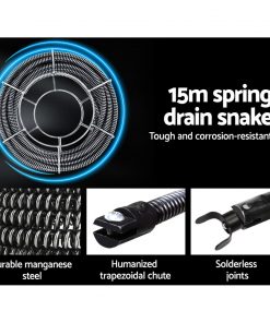 GIANTZ Drain Cleaner Drain Master Electric Rigid Plumbing Machine