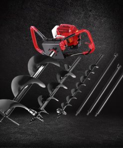 Giantz 88CC Petrol Post Hole Digger Drill Borer Fence Extension Auger Bits