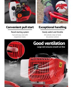 Giantz 75CC Petrol Post Hole Digger Drill Borer Fence Extension Auger Bits
