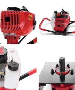 Giantz 75CC Petrol Post Hole Digger Drill Borer Fence Extension Auger Bits