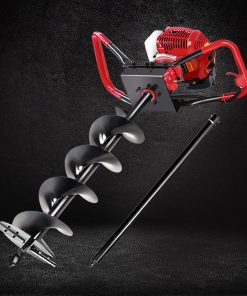 Giantz 62CC Petrol Post Hole Digger Drill Borer Fence Extension Auger Bits
