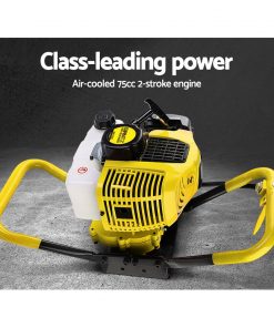 Giantz 75CC Petrol Post Hole Digger Auger Bits Drill Borer Fence Extension