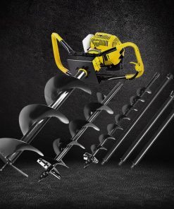 Giantz 75CC Post Hole Digger Petrol Drill Auger Borer Fence Extension Bits