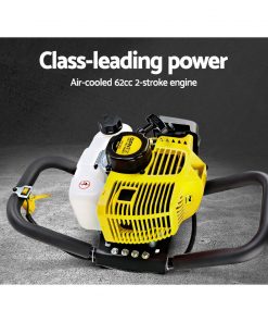 Giantz 62CC Petrol Post Hole Digger Drill Auger Borer Fence Earth Power