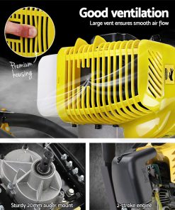 Giantz 62CC Petrol Post Hole Digger Drill Auger Borer Fence Earth Power