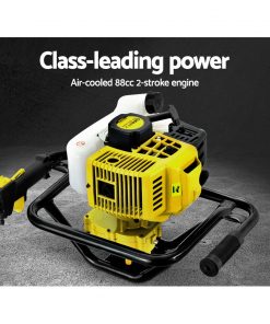 Giantz 88CC Petrol Post Hole Digger Auger Drill Borer Fence Earth Power 200mm