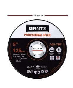 Giantz 100 x 5" Cutting Disc 125mm Metal Cut Off Wheel Angle Grinder Thin Steel