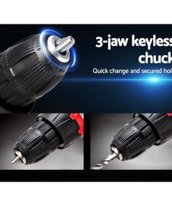 GIANTZ Cordless Impact Drill and Impact Driver 20V Lithium Drill Kit Charger