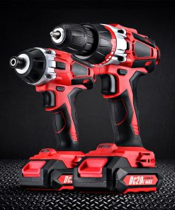 GIANTZ Cordless Impact Drill and Impact Driver 20V Lithium Drill Kit Charger