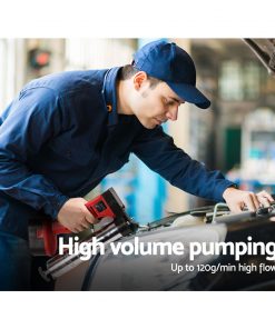 Giantz 20V Rechargeable Cordless Grease Gun - Red